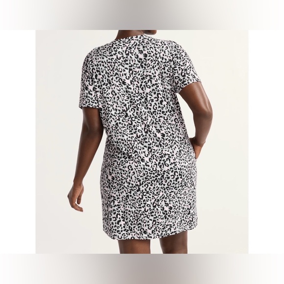 Joyspun L-XL Women's Dreamy Soft Collection Leopard Print Sleepshirt - Picture 7 of 9